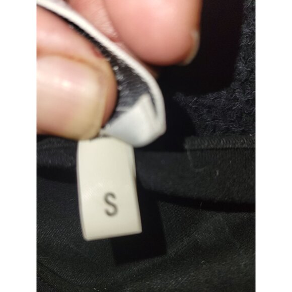 Le Tricot Longhin Black Long Sleeve sweater‎ Sequined Hem Cuffs Size S designer - Picture 7 of 8